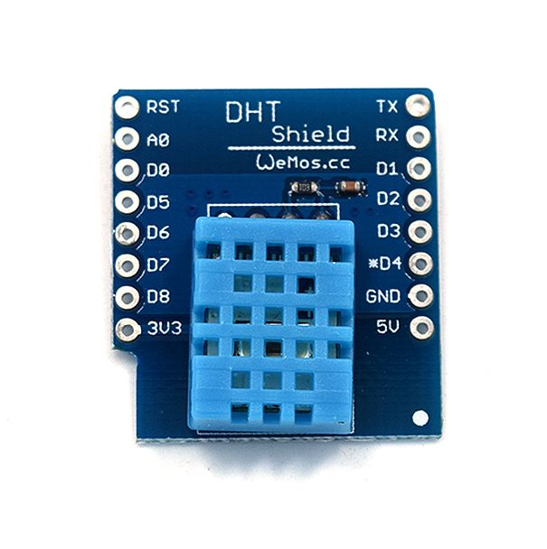 WEMOS D1 mini Temperatuur en vochtigheid sensor DHT11 Shield bovenkant